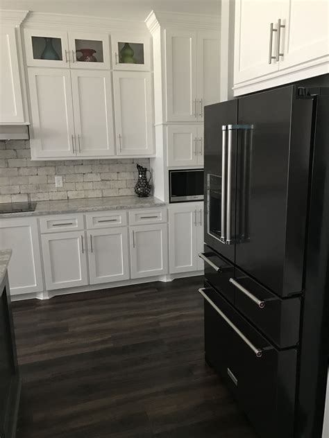 black stainless steel appliances with white cabinets|black stainless steel appliance paint.